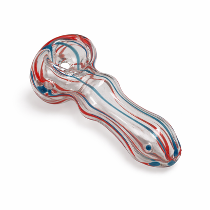 2.5" Double Glass Pipe – 2-Pack (Assorted Mixed Colors)