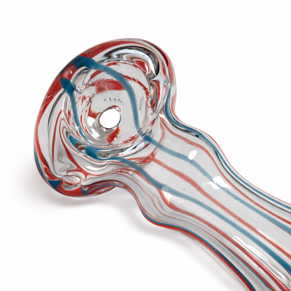 2.5" Double Glass Pipe – 2-Pack (Assorted Mixed Colors)