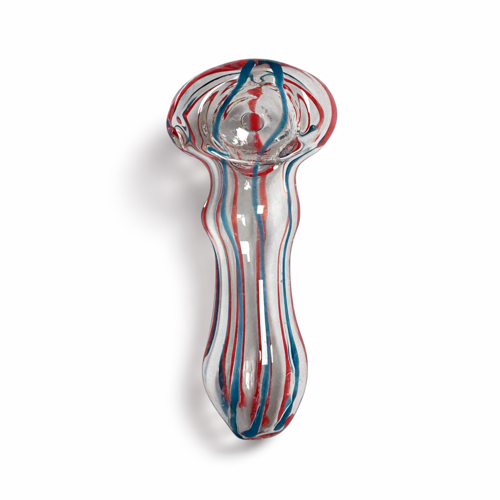 2.5" Double Glass Pipe – 2-Pack (Assorted Mixed Colors)