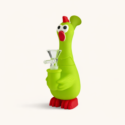 9" Screaming Chicken Silicone Waterpipe