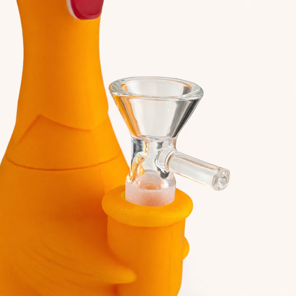 9" Screaming Chicken Silicone Waterpipe