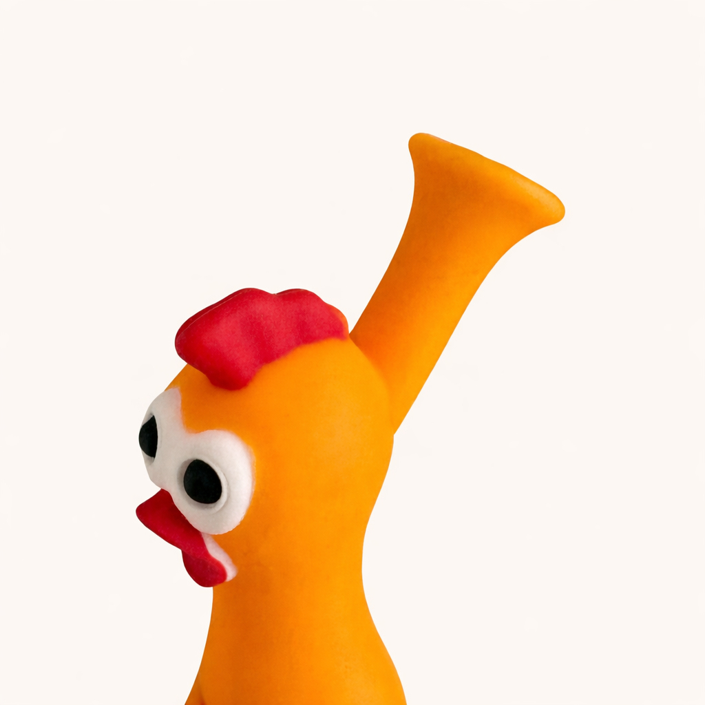 9" Screaming Chicken Silicone Waterpipe