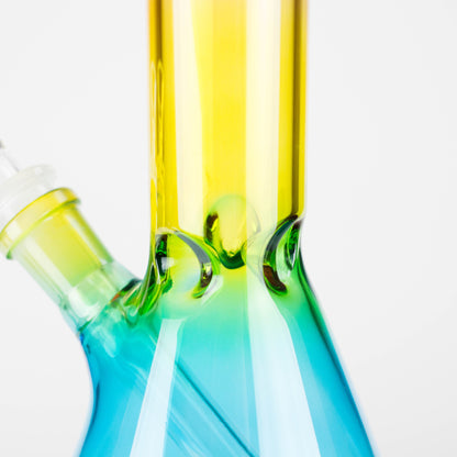 8" Three-Tone Color Glass Beaker Bong