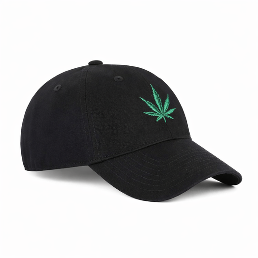 Mid Crown Embroidered 420 Leaf Cap – Classic Street Fit