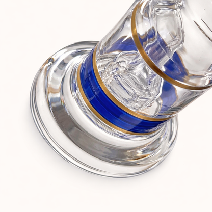 Mini Crown 6” Circ Perc Glass Rig