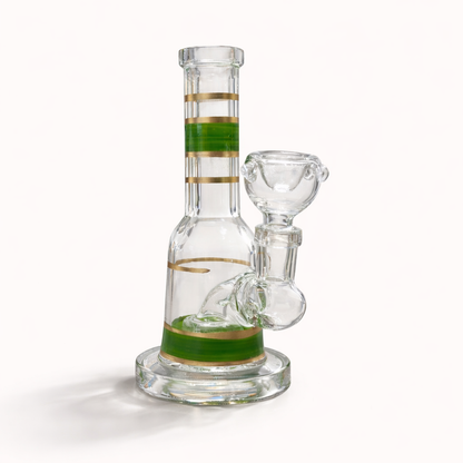 Mini Crown 6” Circ Perc Glass Rig