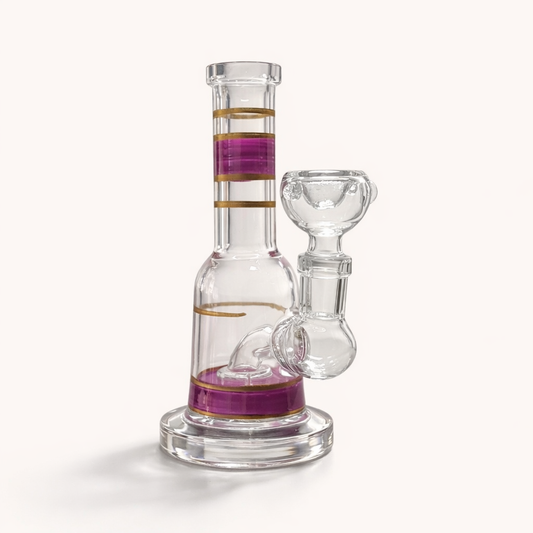 Mini Crown 6” Circ Perc Glass Rig