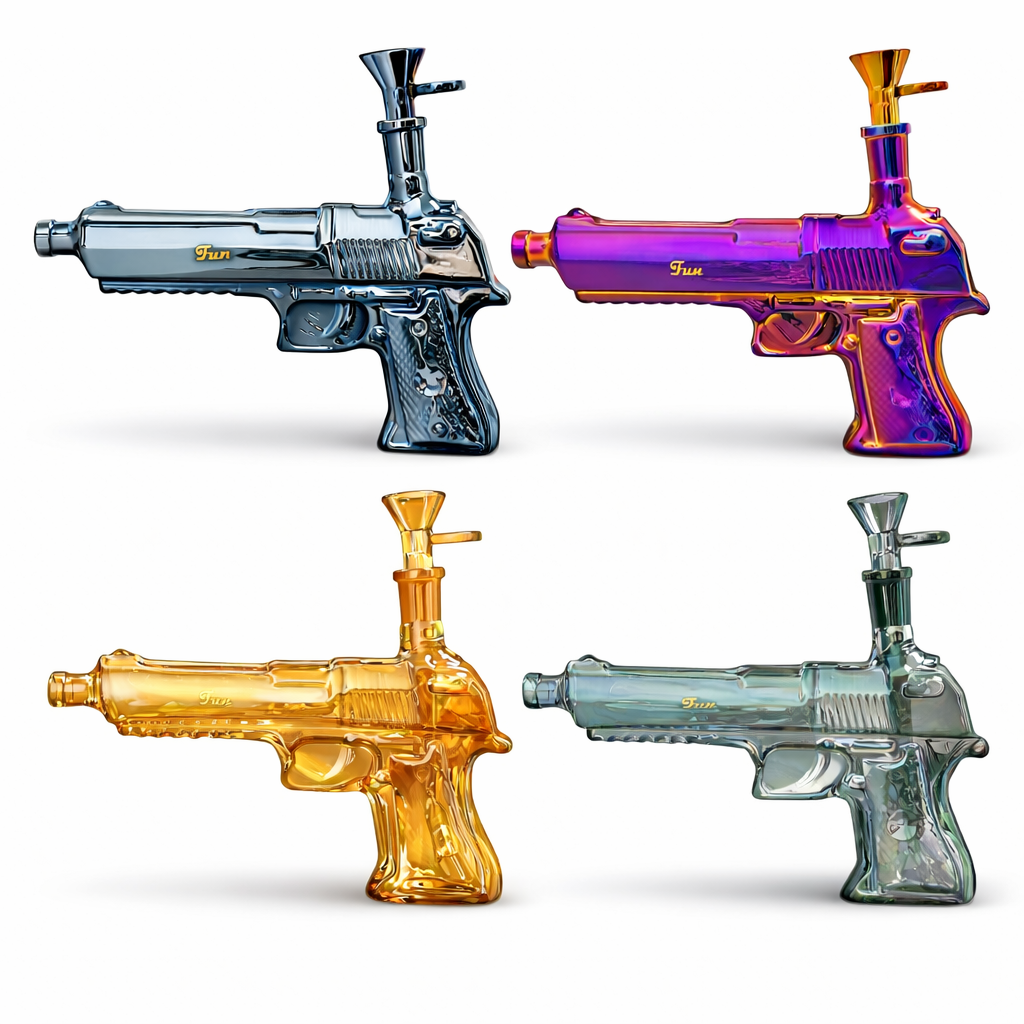 Fortune | 8″ Desert Eagle Electroplated Waterpipe