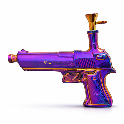 Fortune | 8″ Desert Eagle Electroplated Waterpipe