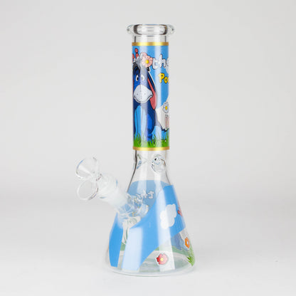 10" Cute Animals Design Glass Beaker Bong