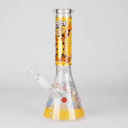 10" Cute Animals Design Glass Beaker Bong