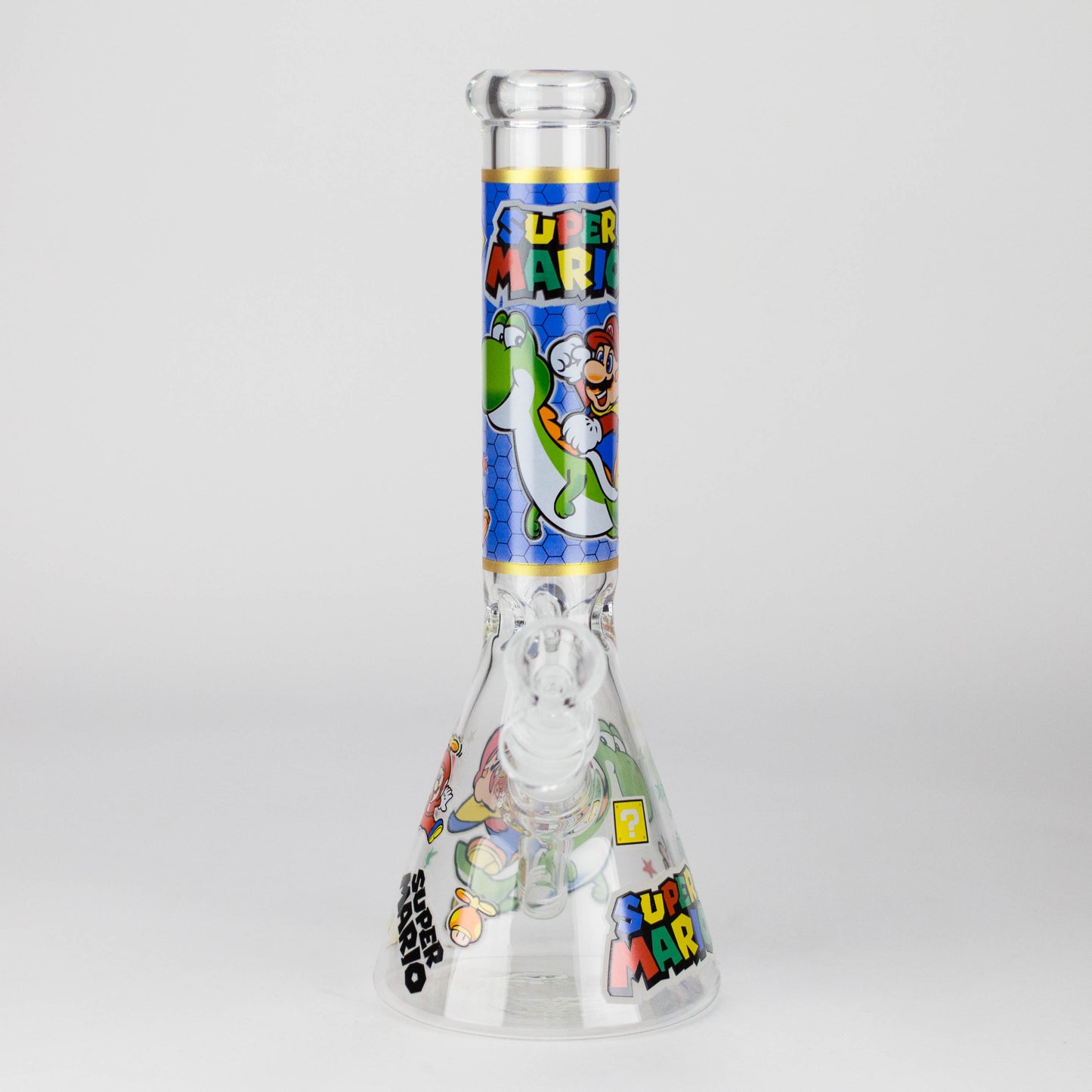 10" Carton Hero Design Glass Beaker Bong