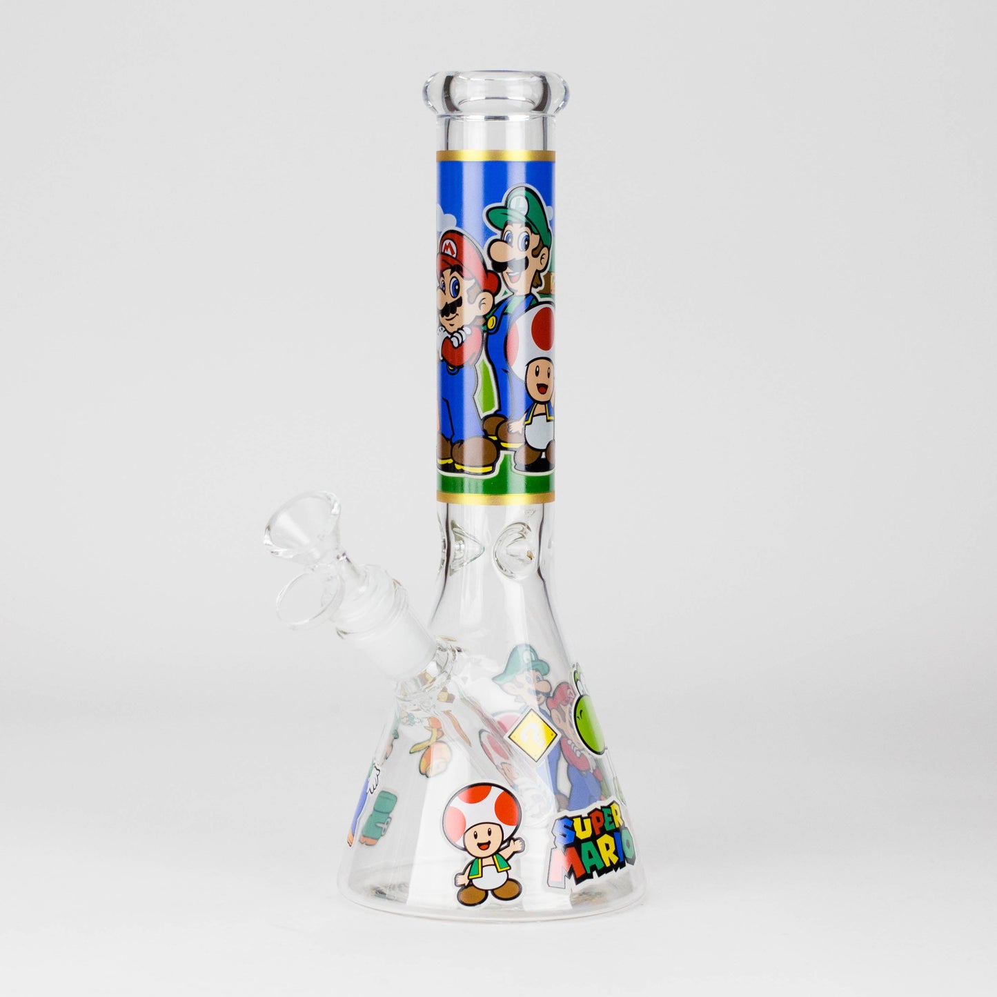 10" Carton Hero Design Glass Beaker Bong