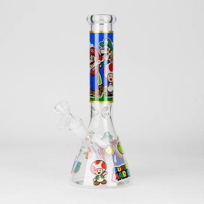 10" Carton Hero Design Glass Beaker Bong
