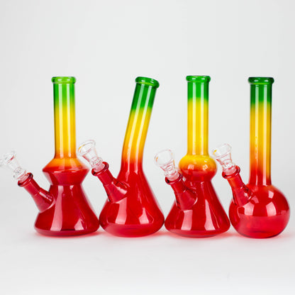 7" RASTA Glass Water Pipe (Assorted shape)