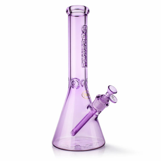 Fortune | 14" 7mm Engraved Color Beaker Bong
