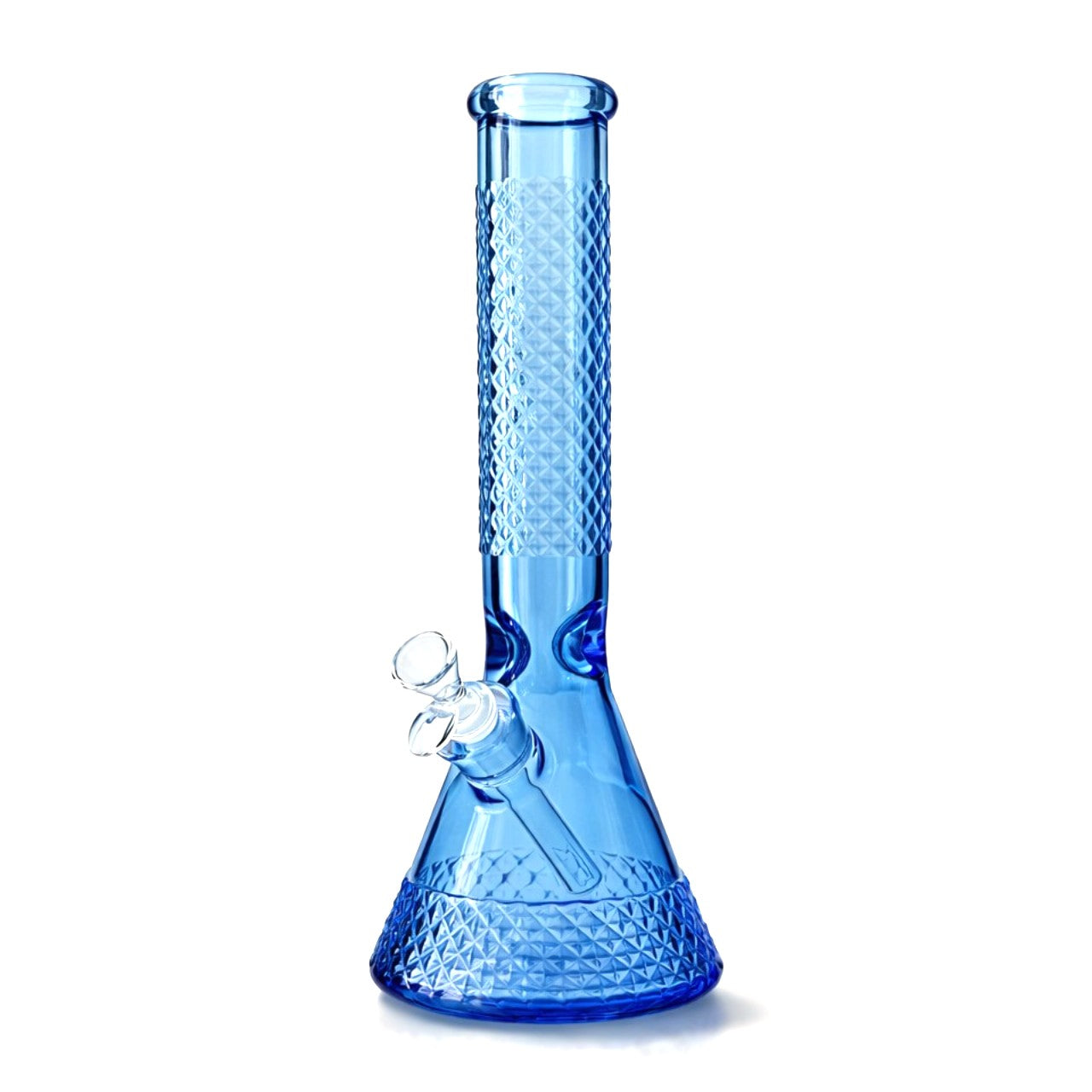 12.5” Diamond Beaker Bong – 7mm Thick Glass w/ Gift Box