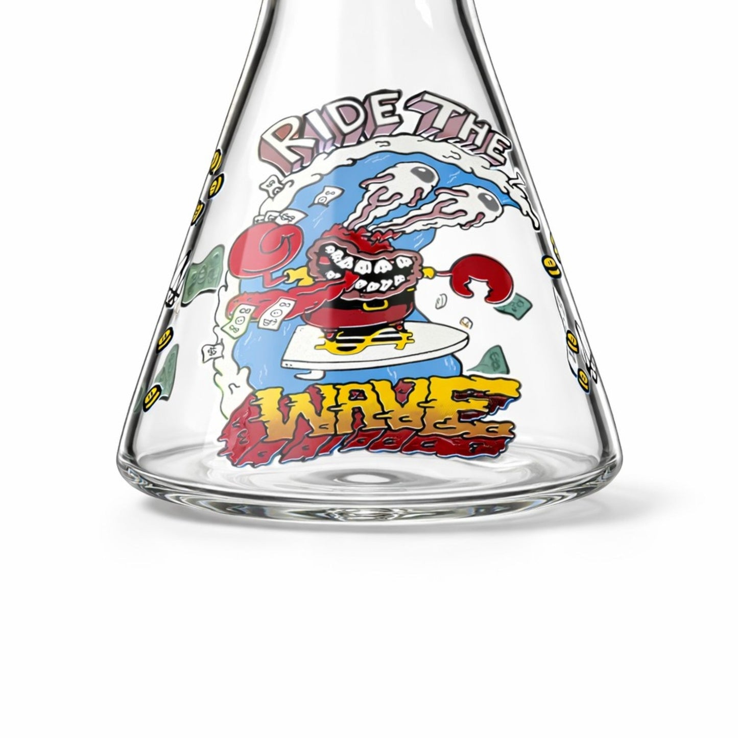 Chaos Collage 10” Graphic Beaker Bong