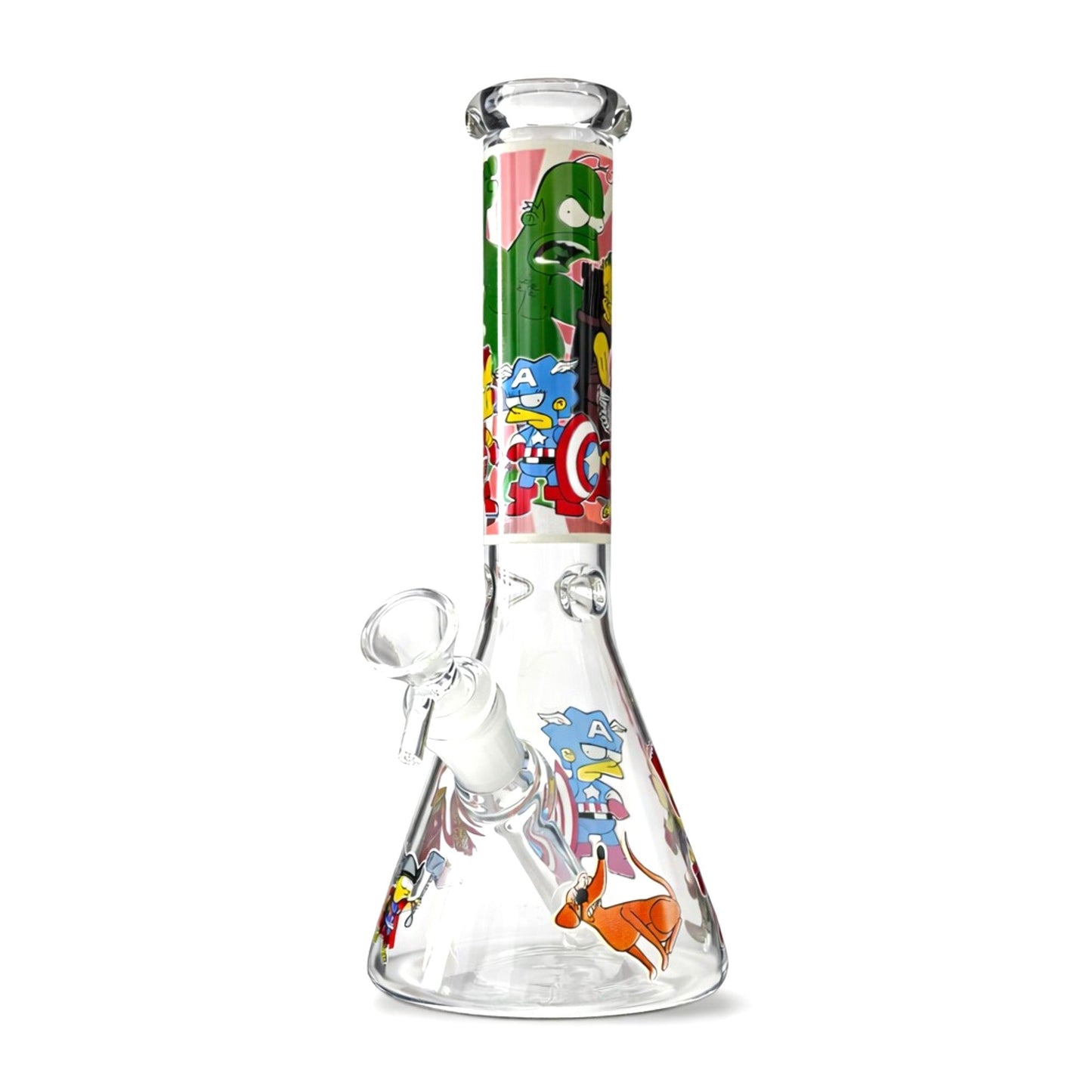 Chaos Collage 10” Graphic Beaker Bong