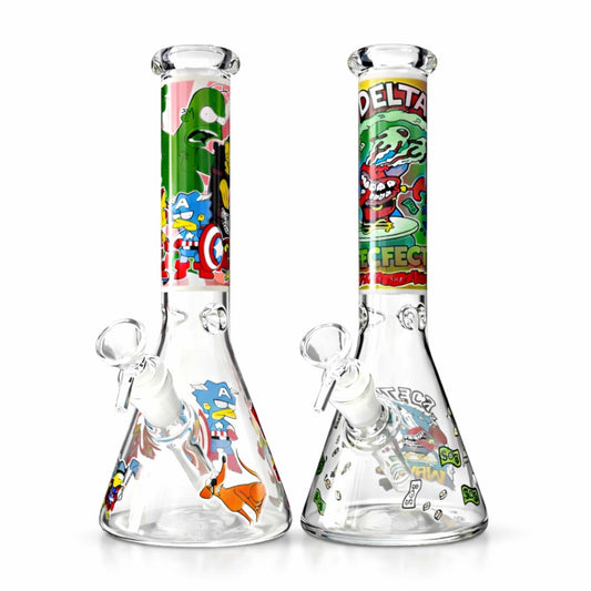 Chaos Collage 10” Graphic Beaker Bong