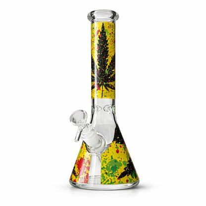 Vibe Series 10” Graphic Beaker Bong
