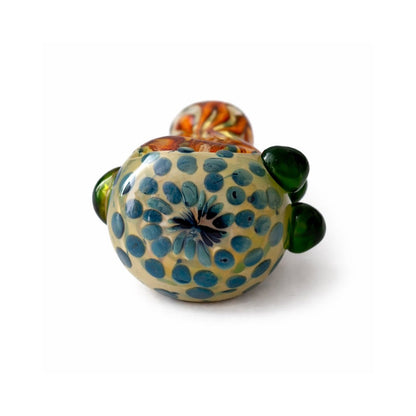 5” Artistic Double Glass Hand Pipe-Assorted Color