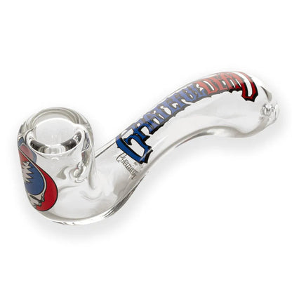 Grateful Dead x GEAR Premium® | 5.5" Steal Your Face Sherlock Hand Pipe In Collectible Tin
