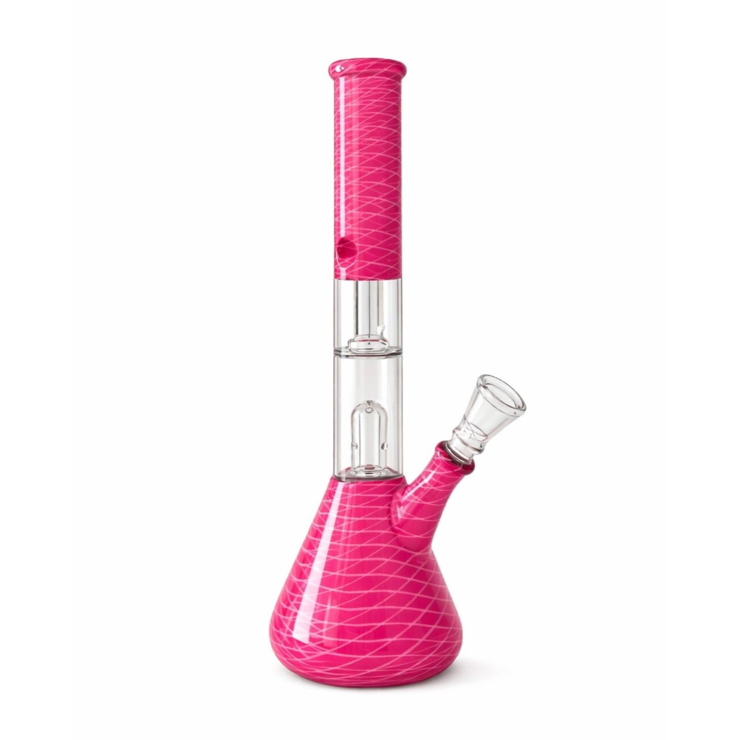 12” Dual Chamber Showerhead Perc Beaker Bong – Assorted Colors