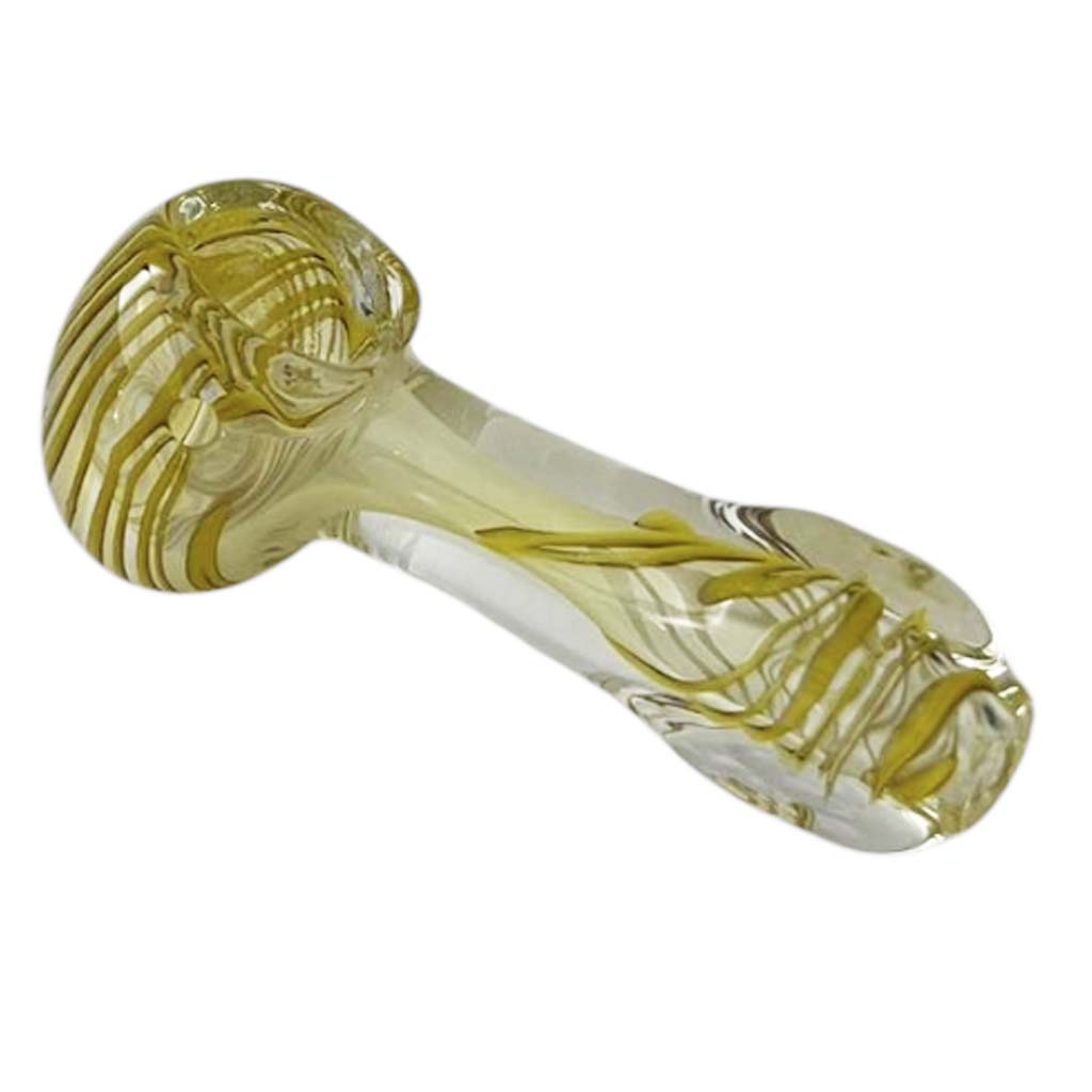 StripeWave 3" Glass Pipe-Assorted Design& Colours-2CT
