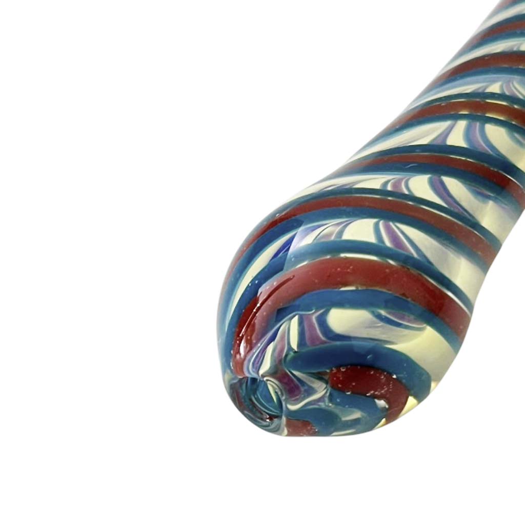 4-1/2" Fusion Spin Spoon Glass Pipe-2CT Assorted