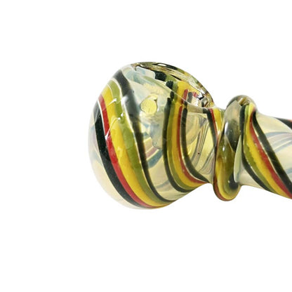4-1/2" Candy Glass Wand Design Pipe -2ct