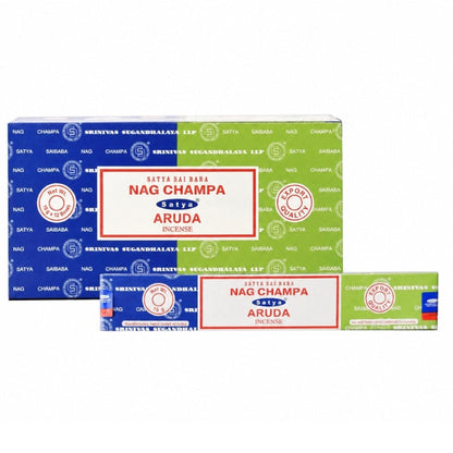 Satya | Nag Champa 16G Incense Display of 12