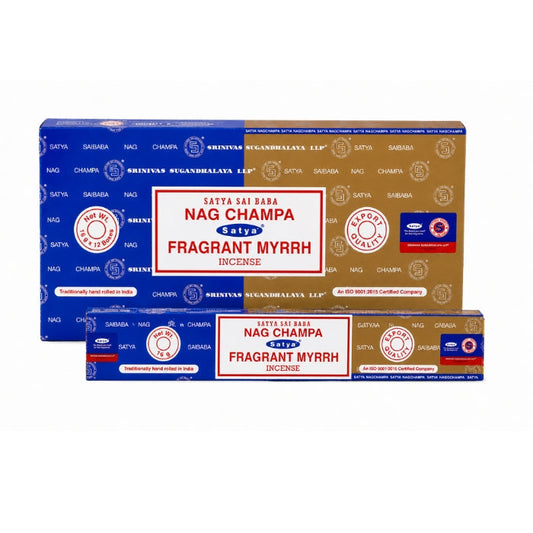 Satya | Nag Champa 16G Incense Display of 12
