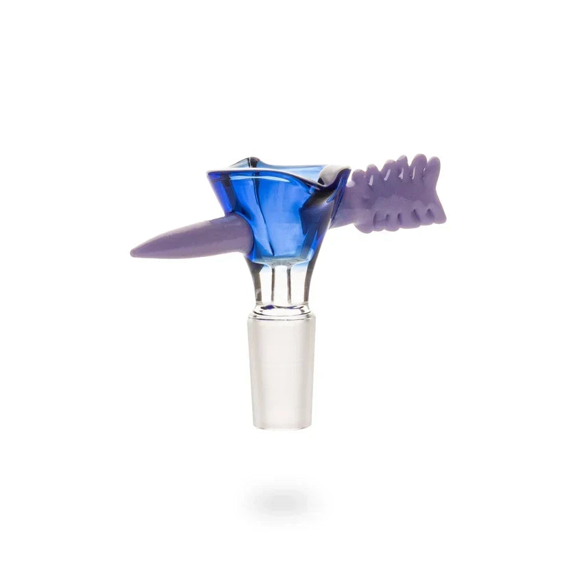 Red Eye Glass 14mm Blue Cupids Arrow Bowl