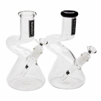 BoroSci | 9" Loop Beaker Glass Bong (Black)