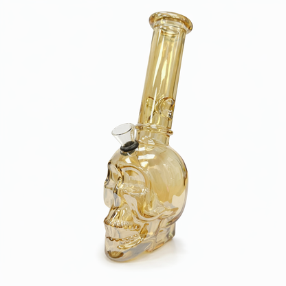 8″ Skull Glass Bong – Metallic Finish [GP2047]