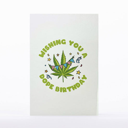 Intricate Greetings | Cannabis Leaf 3D pop-up Cards-Birthday