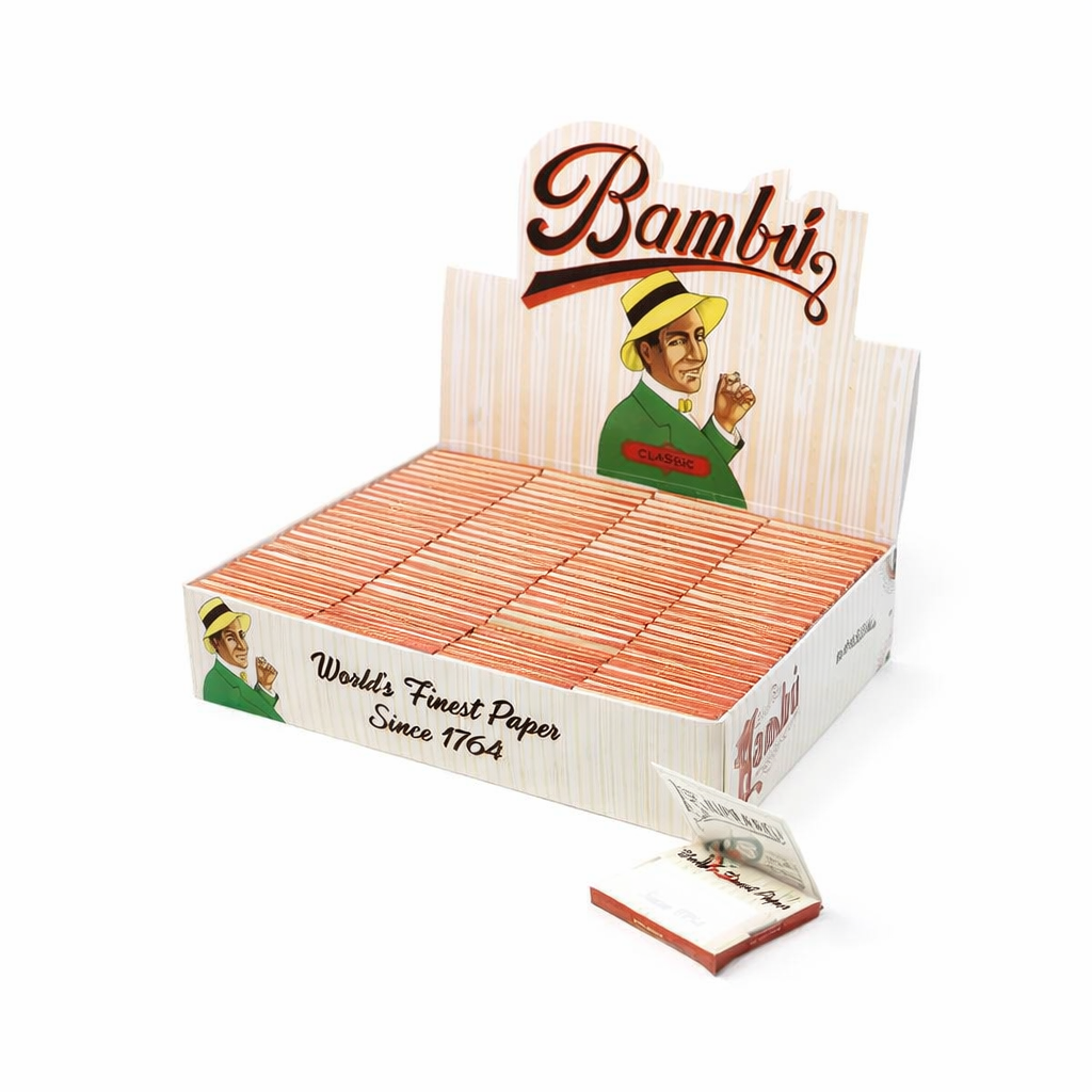 BAMBU | Cigarette Rolling Papers – Regular | 100 Count Display