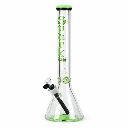 Spark  | 18" 9 mm glass water bong with thick base