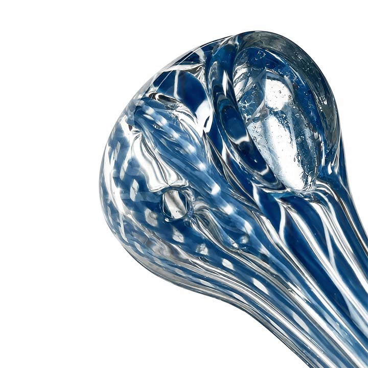 3.75" Assorted Swirl Glass Hand Pipe-2CT