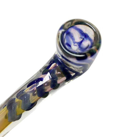5.5" Fumed Twisted Glass Sherlock Pipe