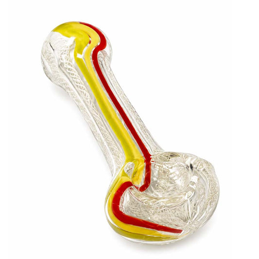 4.5" Color Line Glass Spoon Pipe