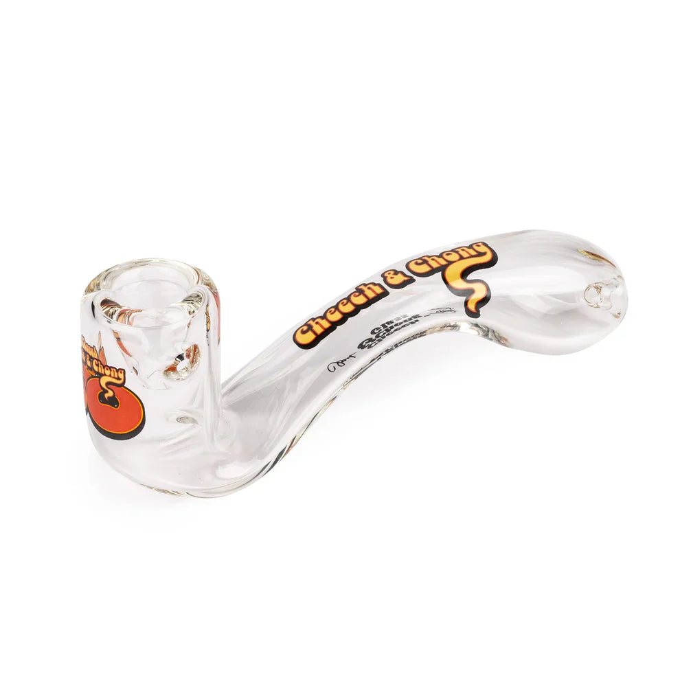 Cheech & Chong® Glass | 5" Clear Commemorative 50th Anniversary Sherlock in a Collectible Tin