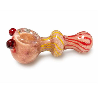 4.25" Textured Fumed Glass Hand Pipe