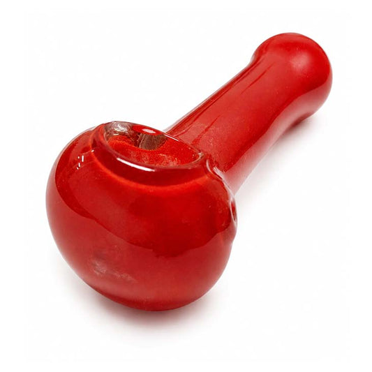 4.5" Classic Glass Spoon Pipe-Red