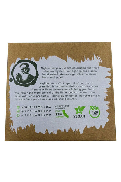 Afghan Hemp Hemp Wick 20 ft Display of 24