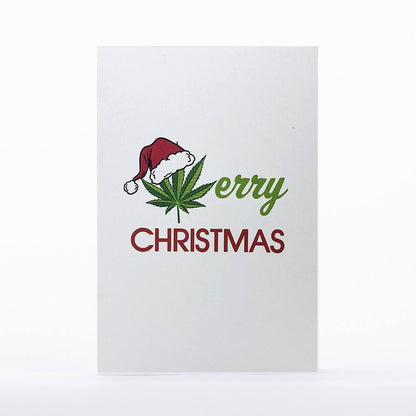 Intricate Greetings | Cannabis Leaf 3D Pop-Up Holiday Card