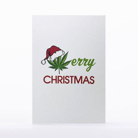 Intricate Greetings | Cannabis Leaf 3D Pop-Up Holiday Card