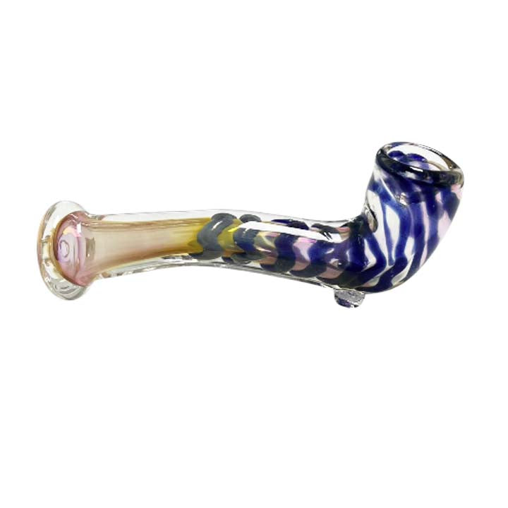 5.5" Fumed Twisted Glass Sherlock Pipe
