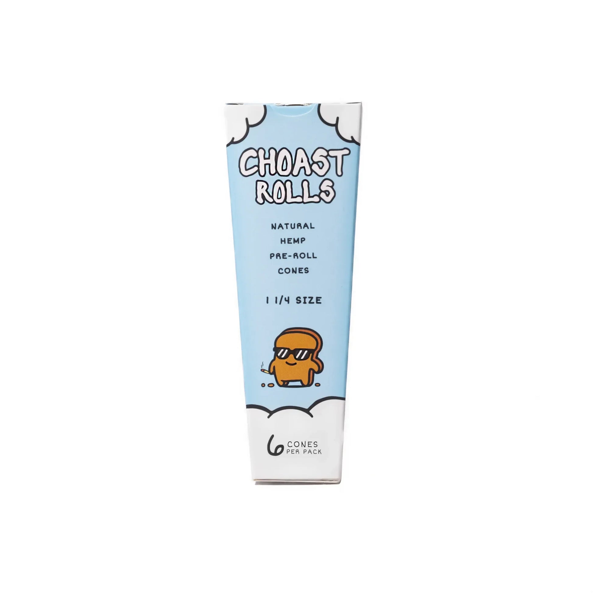 Choast Rolls | 6 Pack 1 1/4 Hemp Cones - 15 Packs Per Box | Made In France_3